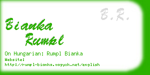 bianka rumpl business card